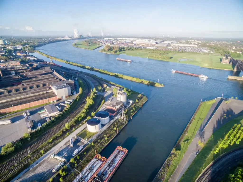 The harbour in Duisburg Hochfeld PFAS